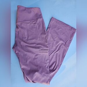 Grey's Anatomy Canyon Pink Knit Stretch Yoga Pant Scrub Pants Size S